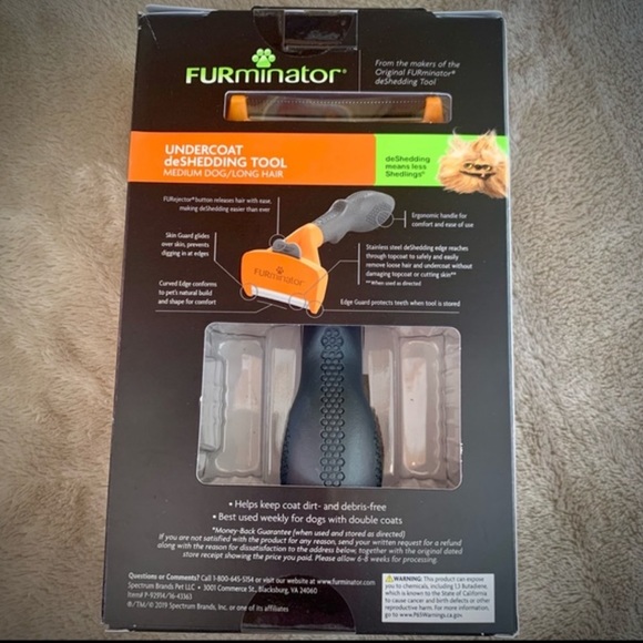 Furminator Undercoat Deshedding Tool Dog Grooming Brush NEW!!!! - Picture 2 of 3